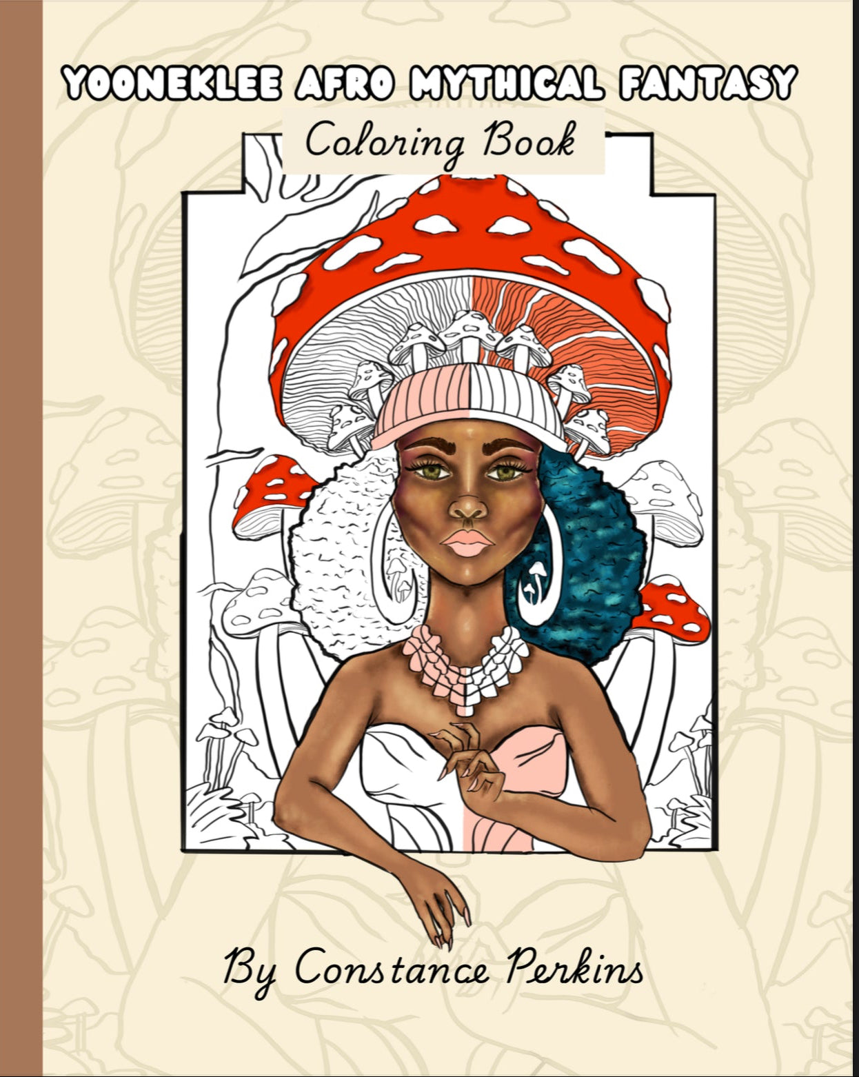 Yooneklee Afro Mythical Fantasy Adult Coloring Book